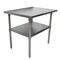 Bk Resources Flat Top Work Table Stainless Steel w/Galvanized Undershelf 30"Wx30"D VTT-3030 - alternate 1